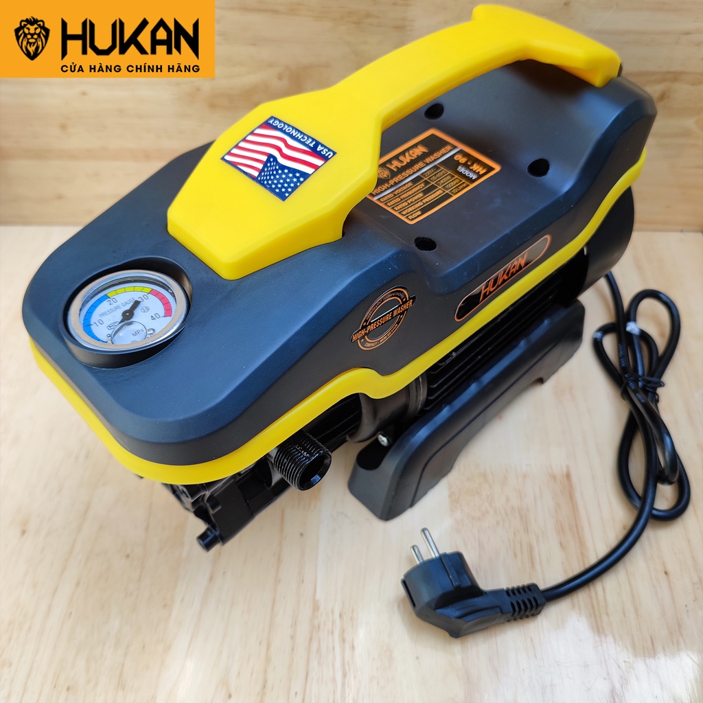 Máy rửa xe gia đình Hukan công suất 2400W, motor dây đồng bảo hành 12 tháng