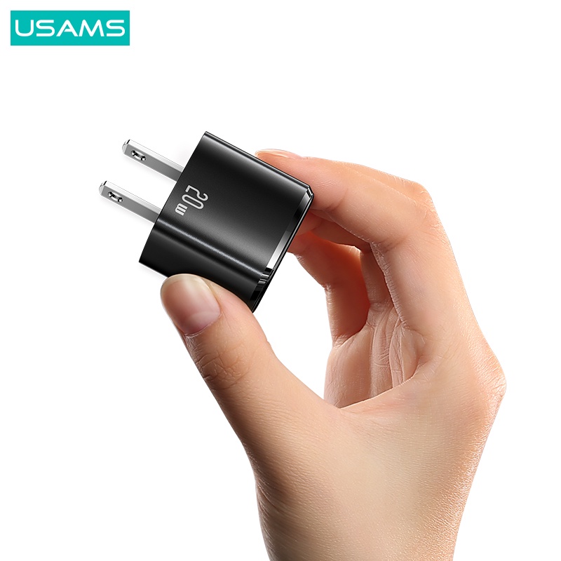Usams Bộ Sạc Nhanh Mini PD 20W Phích Cắm EU Tiện Dụng