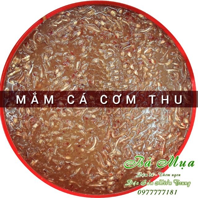 Mắm Cá Cơm Thu 450g - Mắm Bà Mụa - Sản phẩm ăn  kèm rau luộc, dầm đu đủ, dầm dứa rất ngon