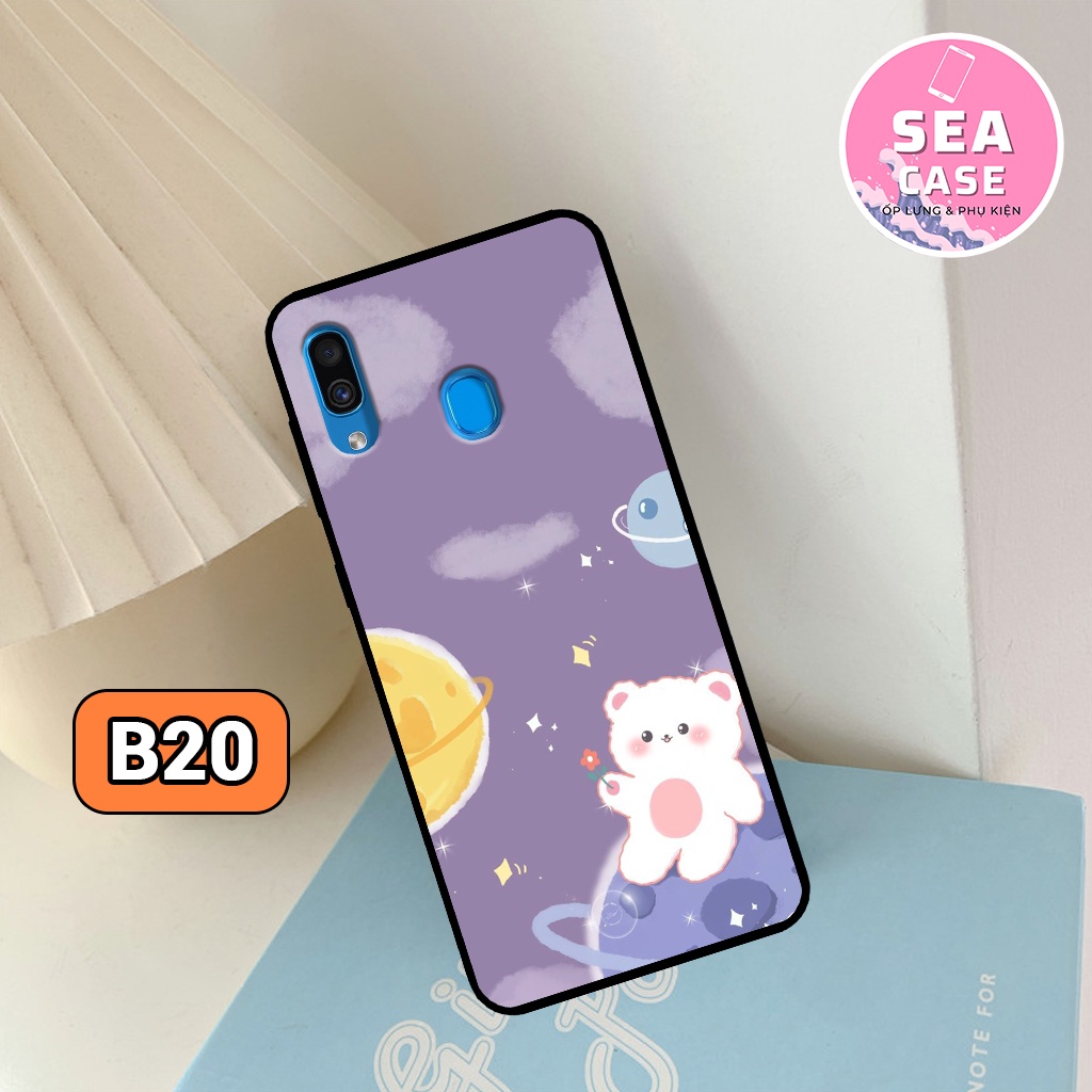 Ốp lưng Samsung A20/ A30/ M20/ A10S hình gấu đáng yêu,dễ thương – ốp nhựa chống trầy,chống va đập