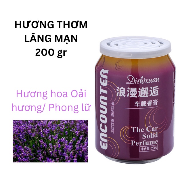 Sáp thơm lon khử mùi ô tô xe hơi, phòng ngủ phòng khách, tủ quần áo tủ giày nhiều mùi hương 200 gr - Alice store
