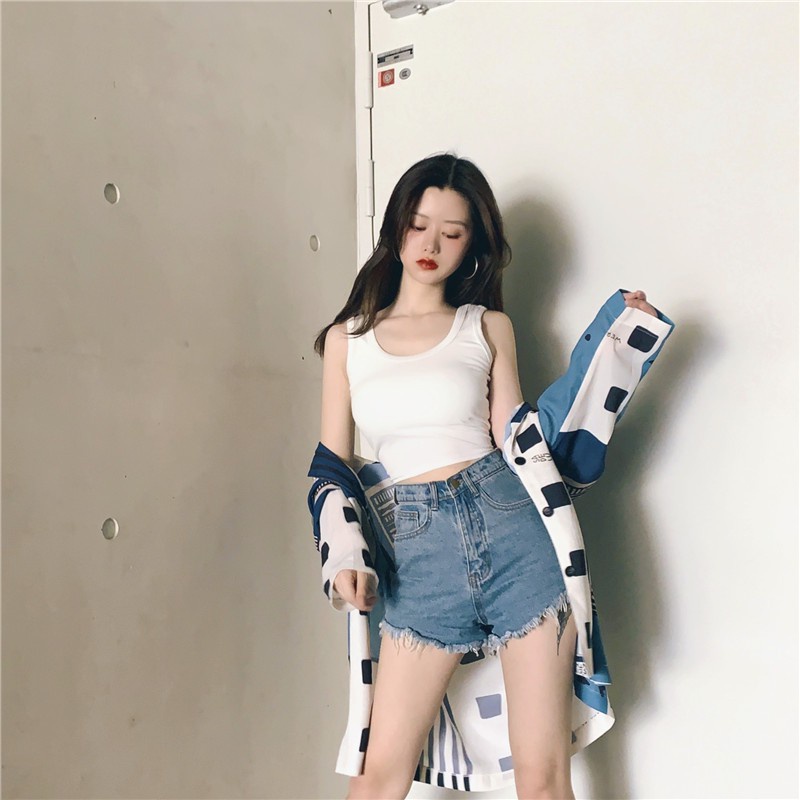 Áo croptop ba lỗ BB-HOODIE chất thun co dãn