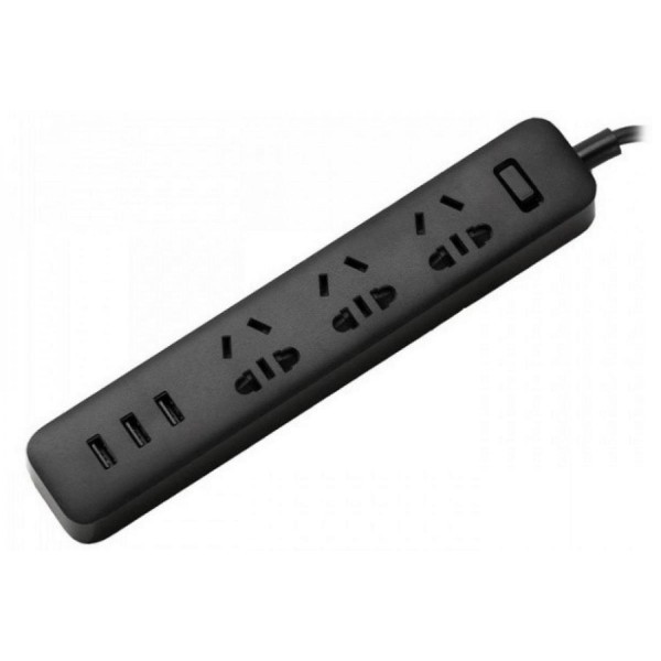 Ổ cắm điện Xiaomi Mi Power Strip 3 cổng 3 USB XMCXB01QM khả năng chịu nhiệt cao, dây dài 1m8