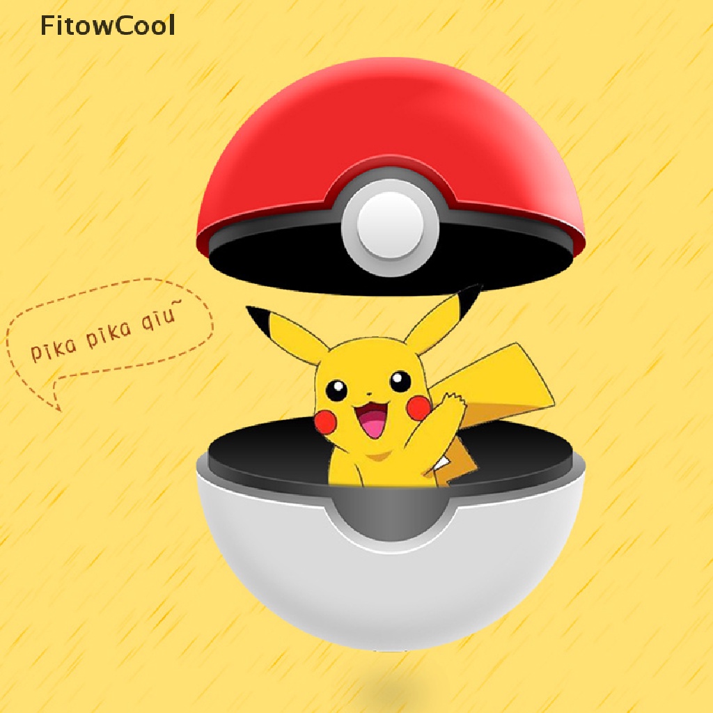 Vỏ bảo vệ hộp sạc tai nghe hình quả cầu Pokemon sáng tạo dành cho Samsung Galaxy Buds Pro/Live