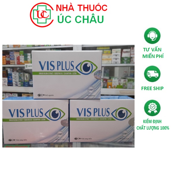 Viên uống bổ mắt Visplus  - Hỗ trợ cải thiện thị lực cho người cao tuổi