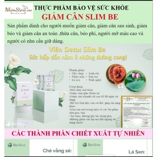 Giảm cân slim be combo 2 hộp của bealive chính hãng slimbe giúp giảm 3-7 - ảnh sản phẩm 2