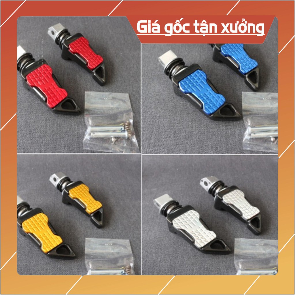 [XẢ KHO] Cặp gác chân kiểu cao cấp gắn xe máy VARIO, CLICK, AB125, SH các đời (BAO RẺ)