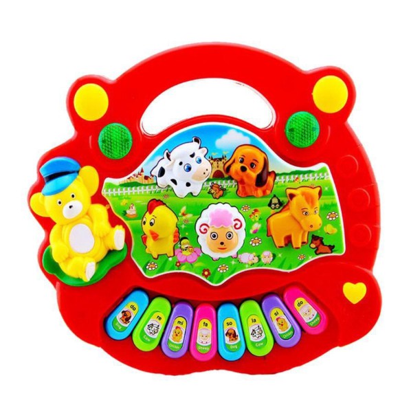 Đồ chơi Đàn piano hình thú có đèn đáng yêu cho bé