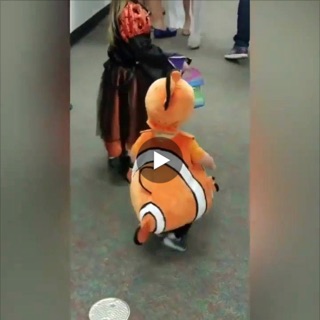 Bộ hoá trang cá hề nemo siêu xinh có video thật