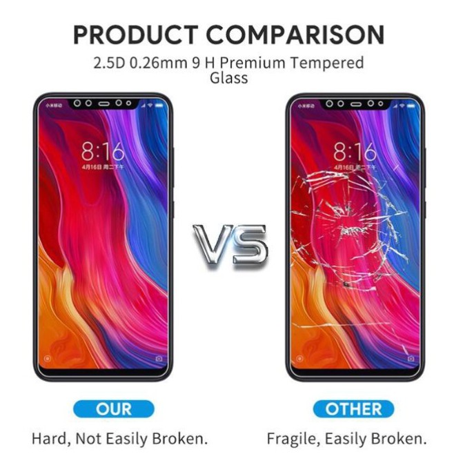 Kính Cường Lực Bảo Vệ Màn Hình Cho Xiaomi Redmi Note 8 8t 7 K20 K30 9 Pro Max