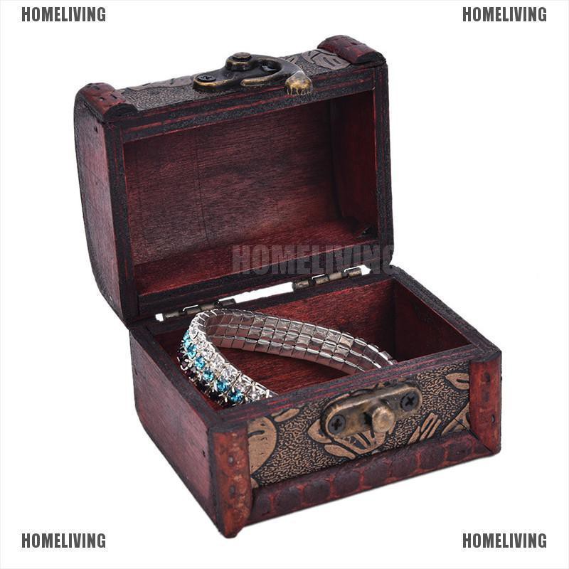 Hộp Đựng Trang Sức Bằng Gỗ Phong Cách Vintage