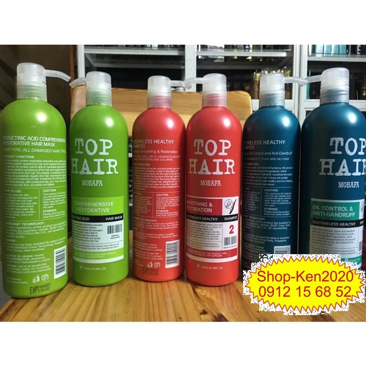 Dầu gội xả Tophair Top Hair Mobafa 750ml Tophair Mobafa