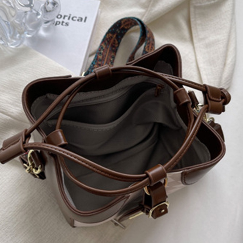 Túi Đeo Vai Dây Rút Bản Rộng Phong Cách vintage Cho Nữ