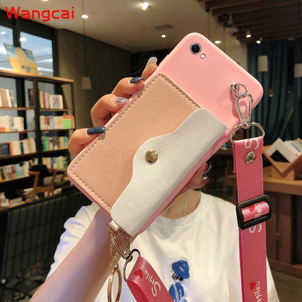 Ốp điện thoại bằng silicone có dây cho Xiaomi Mi 9 8 SE F1 Mix 3 2S 2 8 Pro Lite A3 A1 6