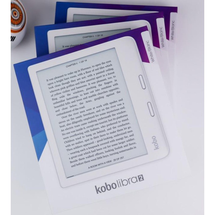 Máy đọc sách Kobo Libra 2 - 7inch Carta 1200, 32Gb, 100% newseal - bảo hành 12 tháng - hàng chính hãng