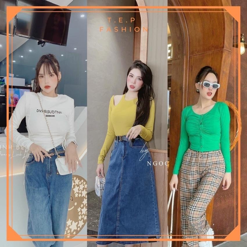 Áo Dài Tay Nữ Kiểu Hàn Quốc Nhiều Mẫu Cao Cấp ADTNTH