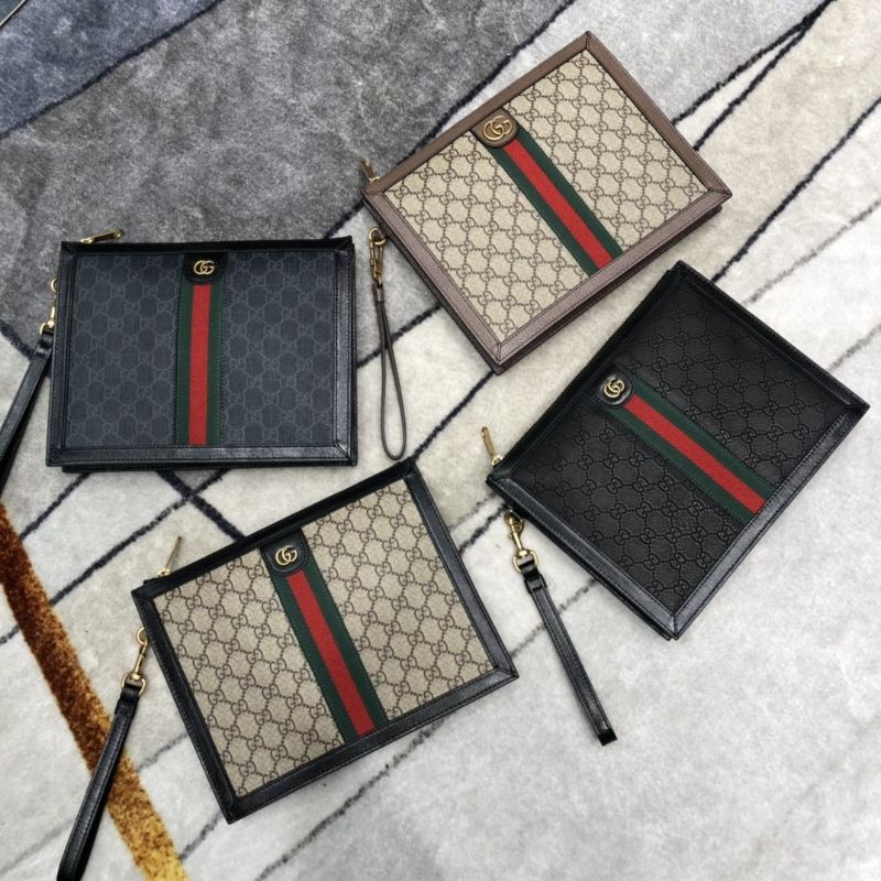 clutch cầm tay cho nam phong cách đơn giản thiết kế sang trọng Gucci