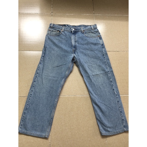 size 34 quần jean nam hiệ.u Le.vis xịn màu xanh sáng form thoải mới cao 2hand