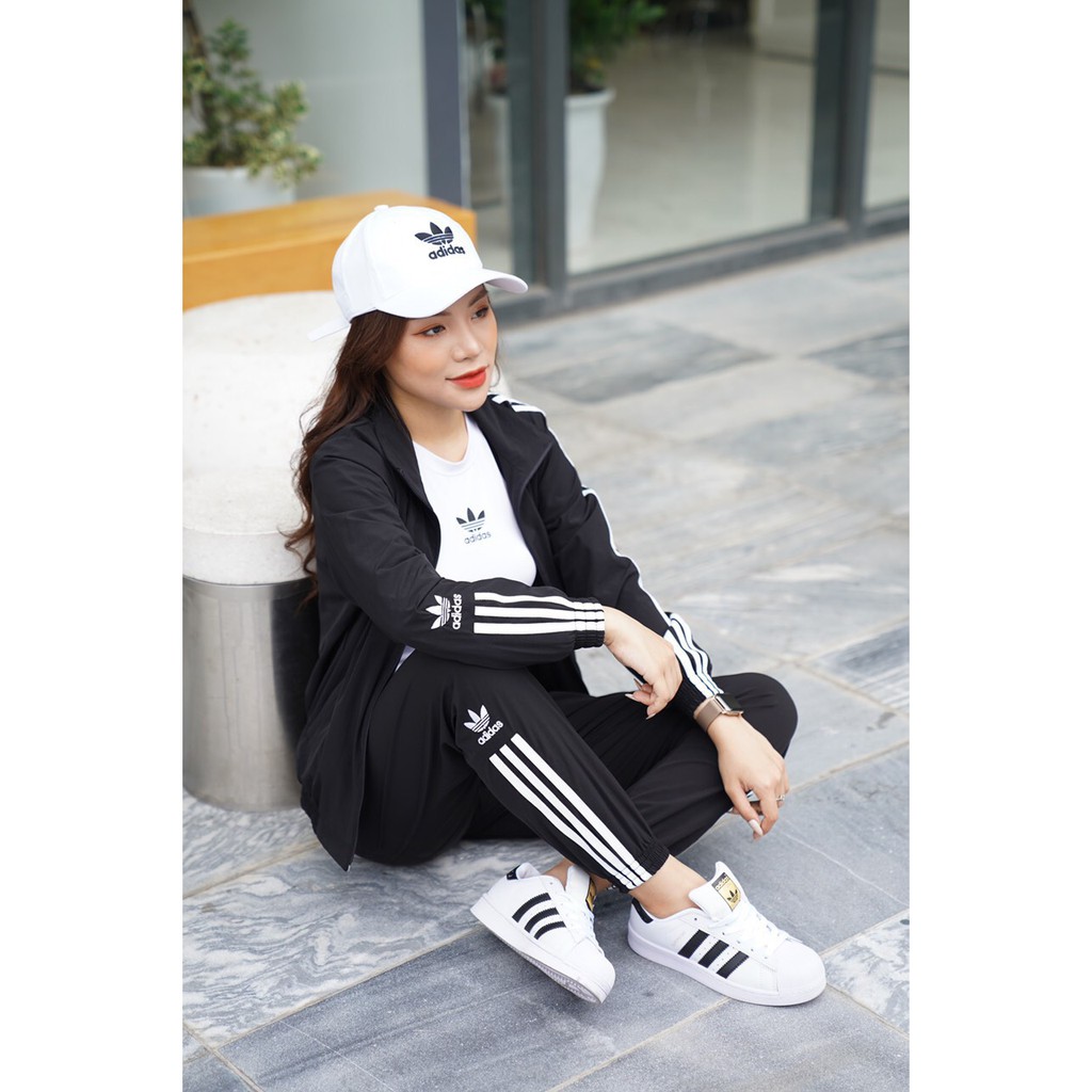 Bộ thể thao nữ chất gió 2 lớp