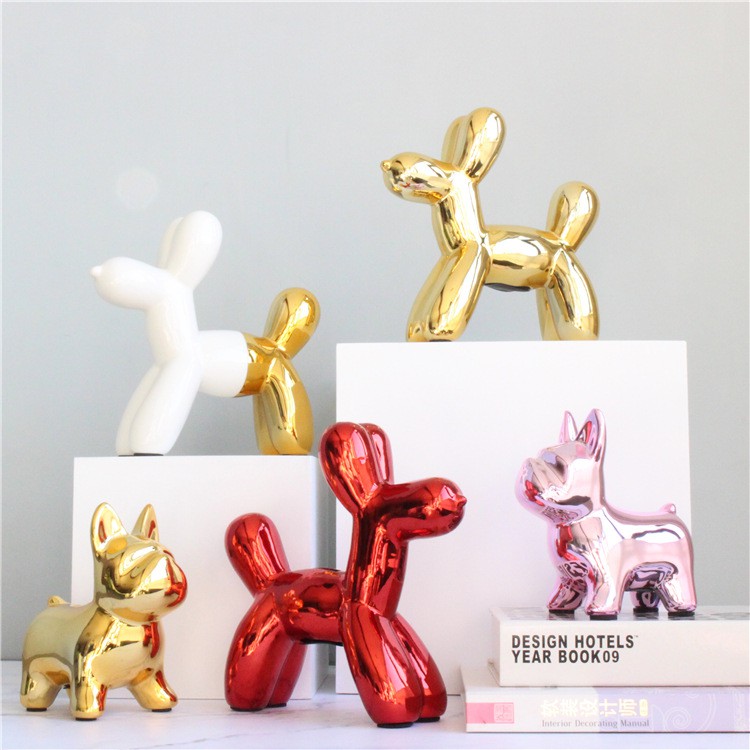 Tượng Balloon Dog để bàn - GOLD/PINK/SILVER/ROSEGOLD/HALF WHITE GOLD