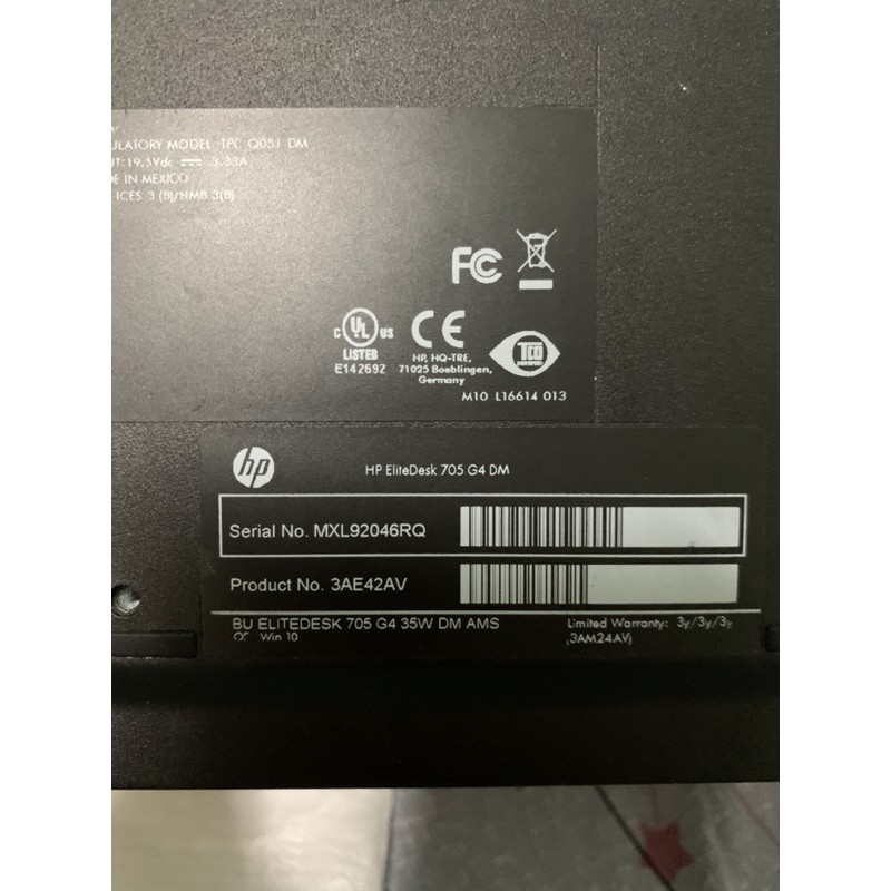 Máy tính để bàn Hp 705 G4 mini: bộ vi xử lý AMD với gpu mạnh