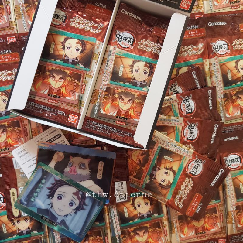 Thẻ nhân phẩm Kimetsu no Yaiba/KNY movie Chuyến tàu vô tận chính hãng BANDAI (metal card)