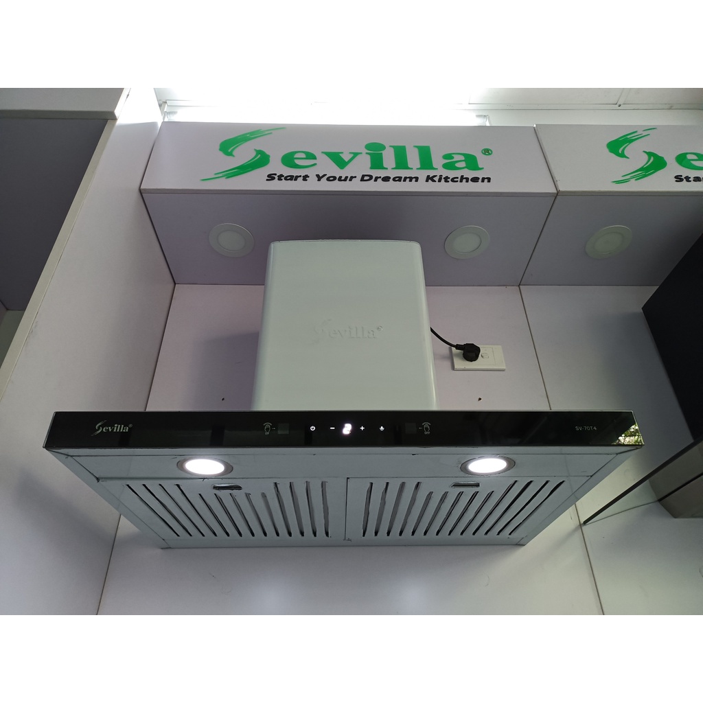 Máy hút mùi Sevilla SV-70T4 - BH 5 năm - Cảm ứng Vẫy tay - Dòng hút mùi chữ T - Đổi mới trong 30 ngày