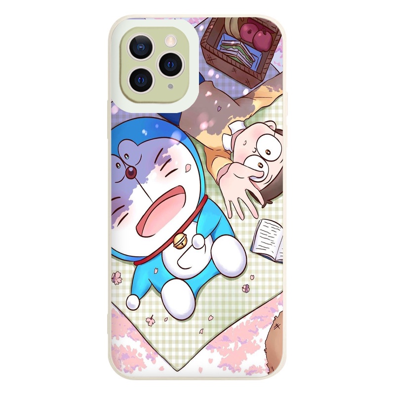 Ốp iphone cạnh vuông No..bi.ta-Do.r.ae.mon phơi nắng cho ip 6/8/7/plus/x/xr/xsmax/12 pro max/11pro max/13 pro max-nt026
