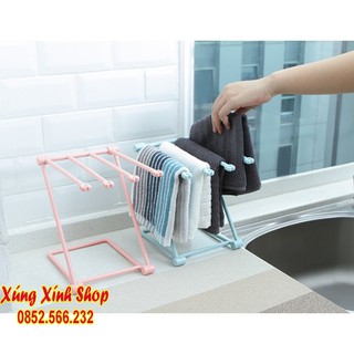 Kê treo khăn, úp cốc đa năng