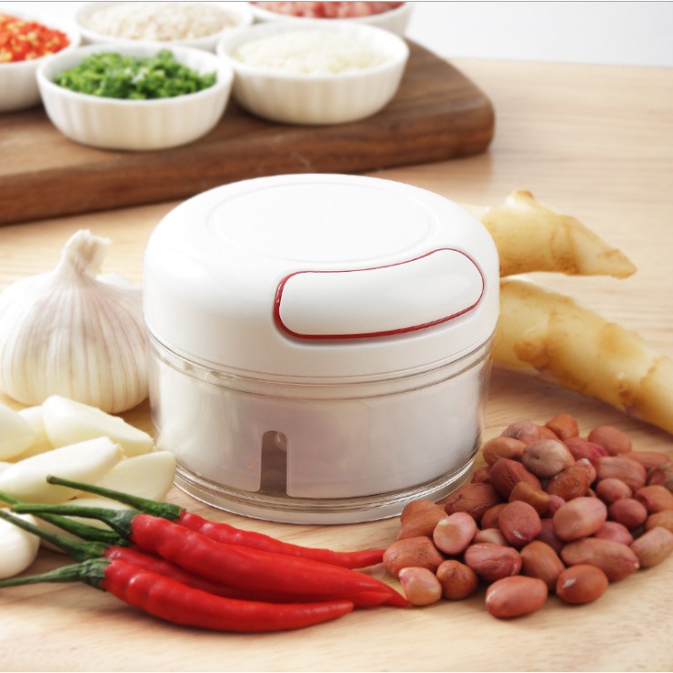 Dụng cụ xay tỏi ớt 𝐓𝐢𝐞̣̂𝐧 𝐃𝐮̣𝐧𝐠 cầm tay, máy xay tỏi Mini Food Chopper