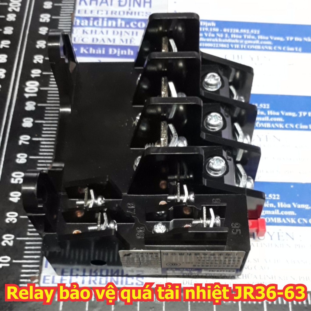 Relay Rơ le nhiệt bảo vệ động cơ quá tải nhiệt JR36-20 JR36-63 JR36-160 kde5337