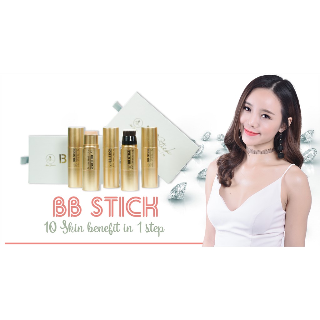 Kem nền dạng thỏi nén cao cấp BB Stick Mini Garden SPF 43 PA+++ Tone 22 cho mọi loại da