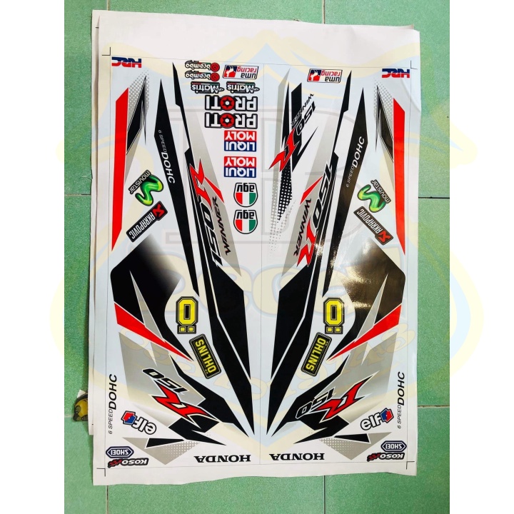 ( Quí khách vui lòng mang ra tiệm cho thợ dán ) Tem winner R 150 trắng