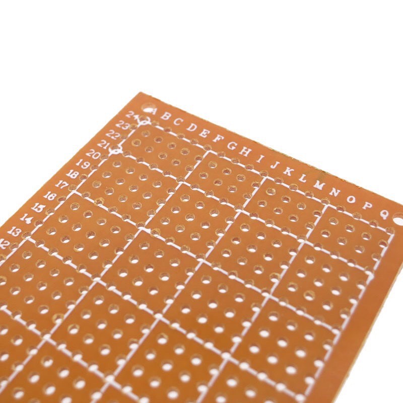 Phíp Đồng Lỗ - Bảng Mạch Đục Lỗ Sẵn PCB Nâu Kích Thước 5x7MM