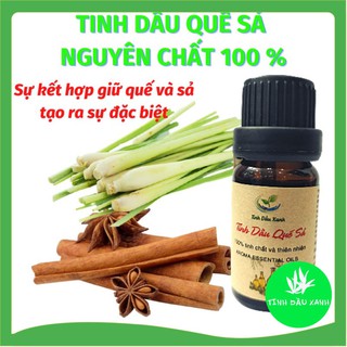 Tinh dầu quế sả lọ 10 ml| tinh dầu xanh nguyên chất