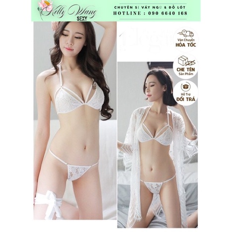 Bk011 bộ chip lọt khe ( không kèm khoác ngoài )- đồ lót cao cấp -KellyWang