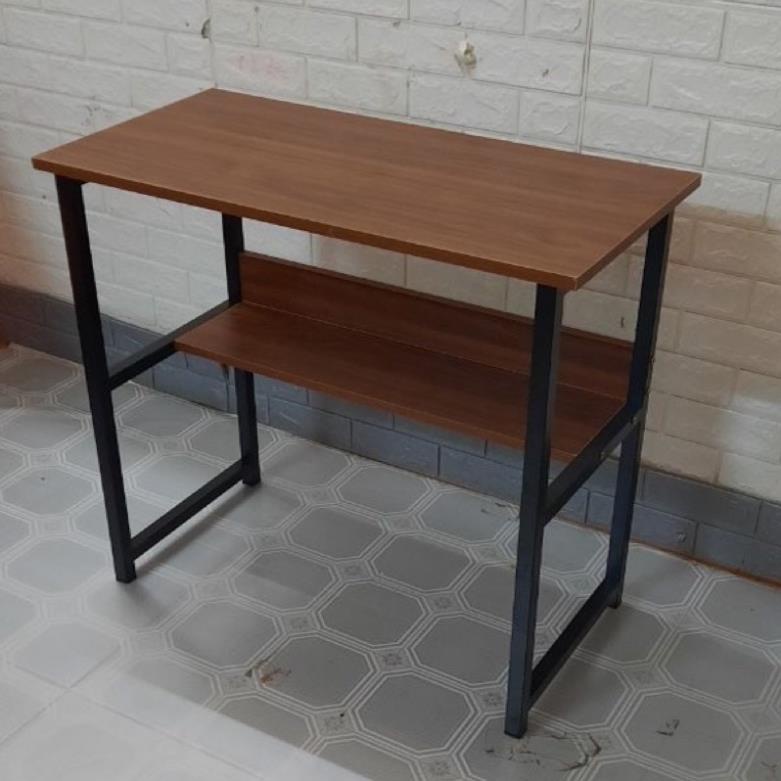 Bàn làm việc có giá lửng,bàn học thiết kế kiểu Hàn S-Table,T-Table khung thép( GD Văn trí )