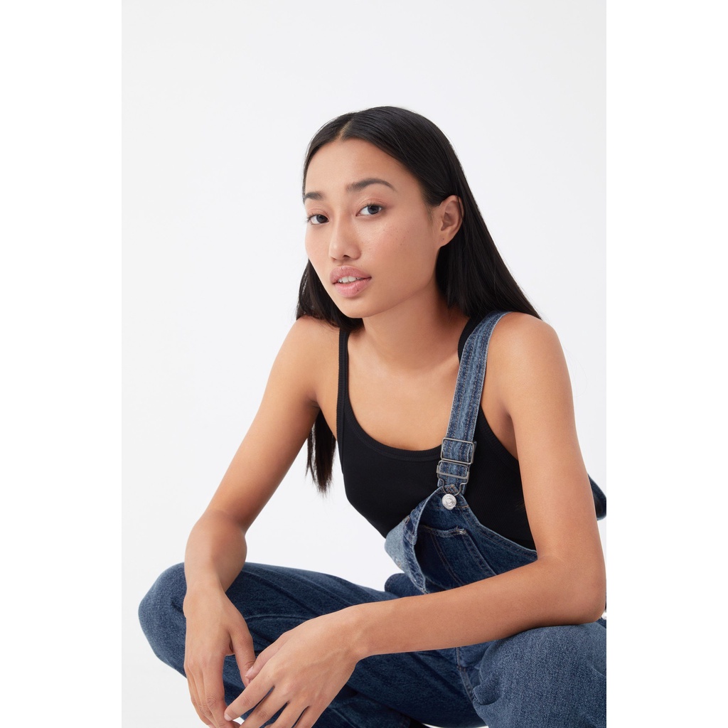 TheBlueTshirt - Áo Ba Lỗ Nữ Màu Đen - Real Tank - Black