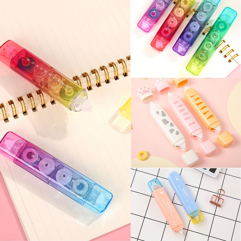 Bút xóa kéo sáng tạo sửa chữa lỗi sai phụ kiện văn phòng phẩm kích thước di động có thể thay lõi/ trang trí sổ lưu niệm