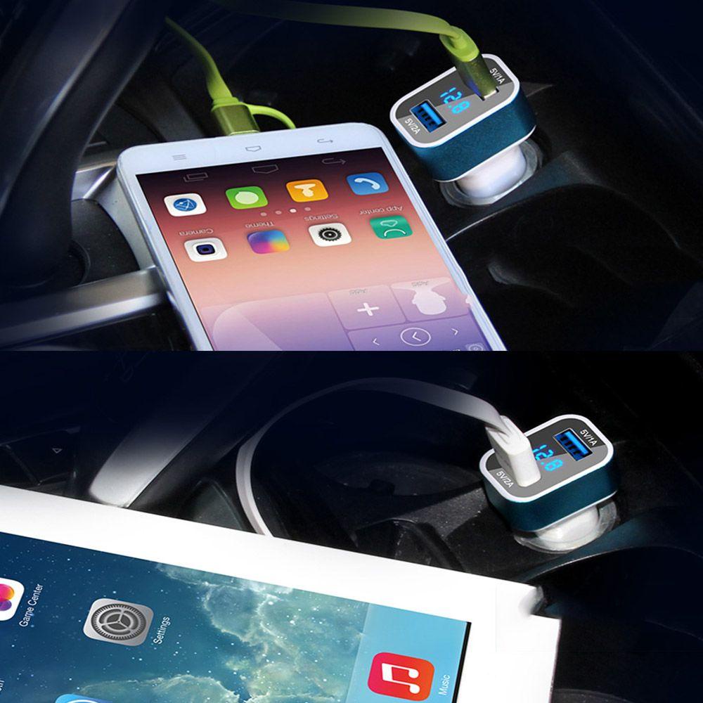 Tẩu Sạc Điện Thoại Hai Cổng USB 5V / 2A Cho Xe Hơi