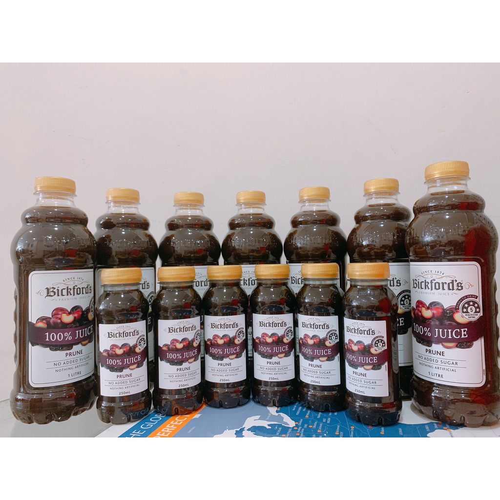 Nước ép mận ÚC Bickford's Prune Juice 1 lít hỗ trợ tao bon