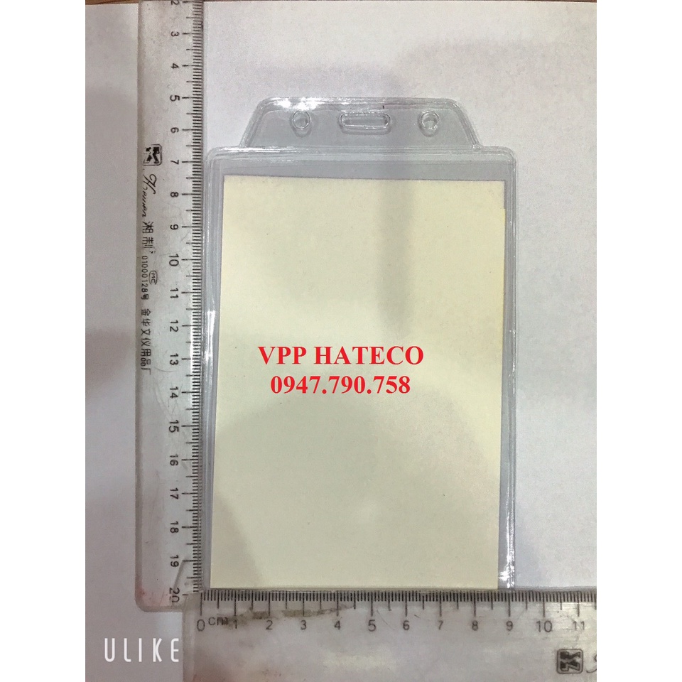 50 BAO THẺ TÊN 504, DỌC, KT 14,5cm x 9,3mm  Mặt thẻ đeo nhân viên,công chức đeo thẻ dọc to 504