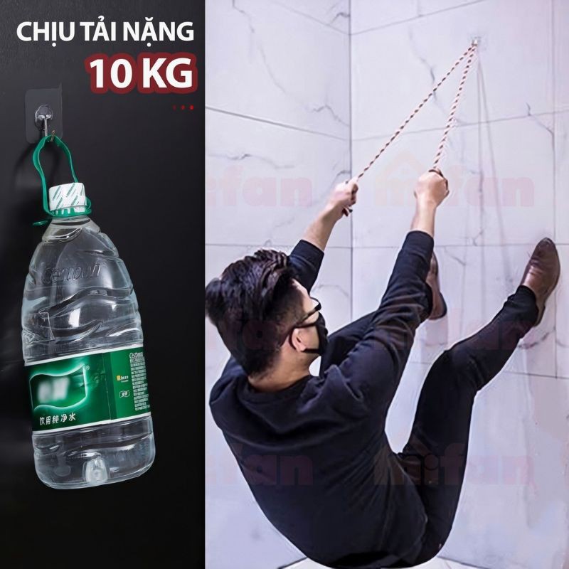móc dán tường đa năng chịu lực 10 ký