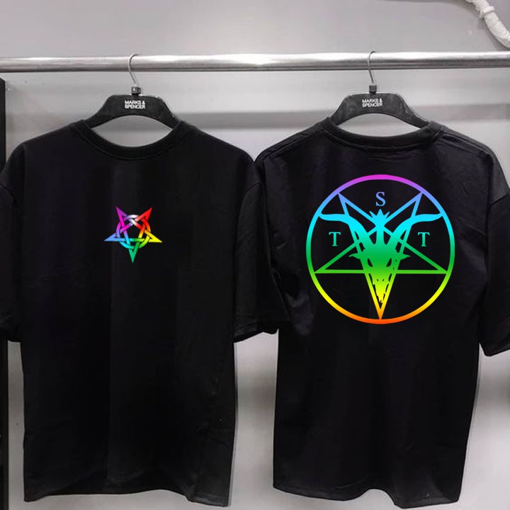 ÁO THUN PHẢN QUANG 7 MÀU TAY LỠ SATAN NAM NỮ