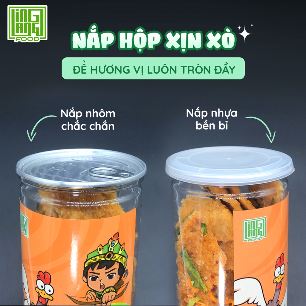 Ngô giòn xóc mắm siêu giòn Ling Lang Food, bắp chiên nước mắm giòn hũ 350g