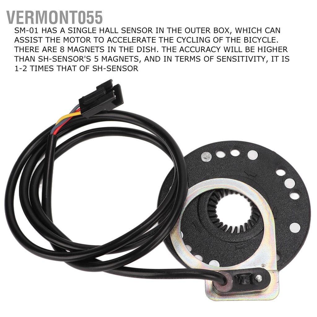 Vermont055 Cảm biến bàn đạp điện cho xe 8 hỗ trợ từ trường đơn chân Bộ hệ thống