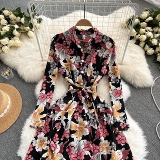 Order váy tiểu thư dáng dài freesize