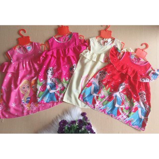Váy lanh elsa tay cách điệu cưc xinh cho bé từ 9-18kg