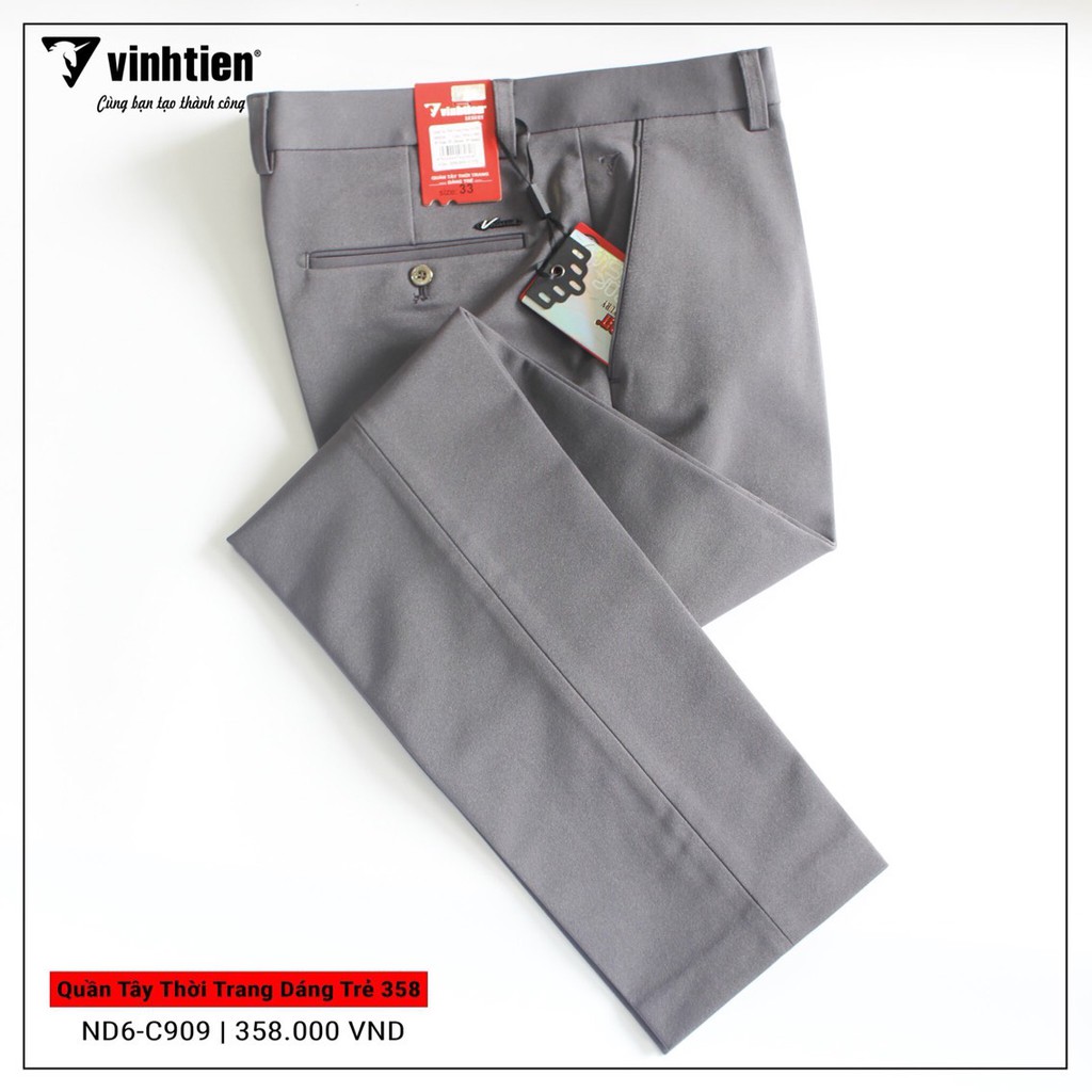Quần Tây Nam Slimfit Dáng Trẻ Vĩnh Tiến 358