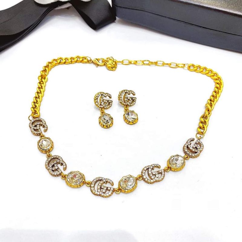 Set vòng cổ-bông tai cao cấp